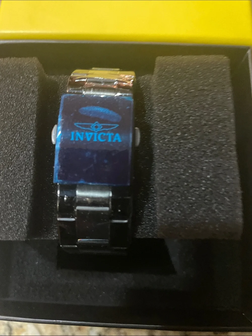 Invicta Objet D Art Excelsior Automatic Black Bracelet and Skeleton Dial
